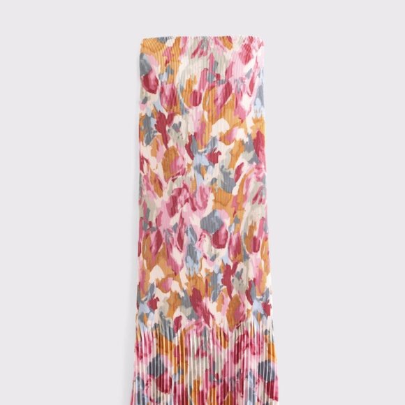 Abercrombie & Fitch Multicolor Strapless Midi Dress - Picture 4 of 7